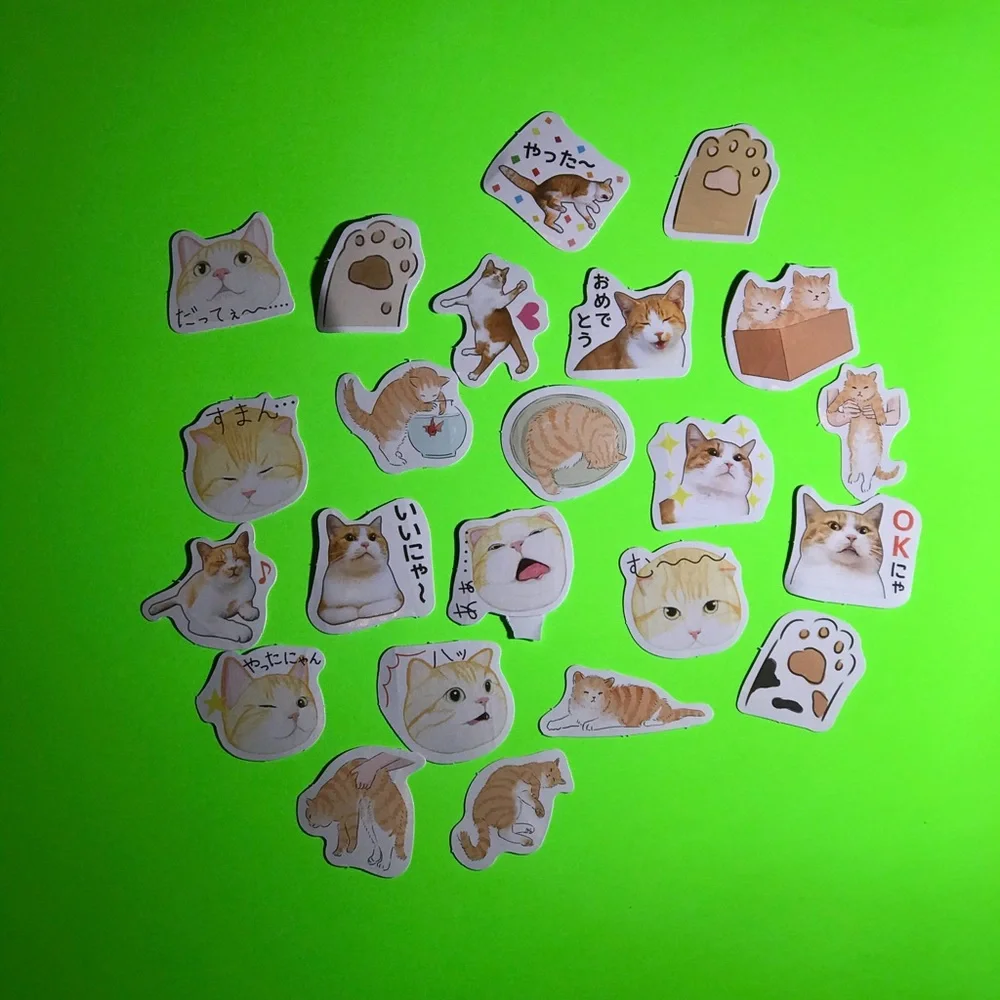 Cats Kitty Adorable Paper Journal Planner Scrapbooking Stickers